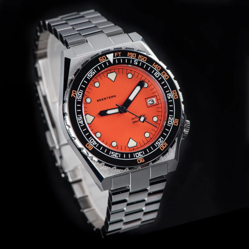 Professional Automatic Dive Watch with Ceramic Bezel and Jubilee Bracelet - Image 5