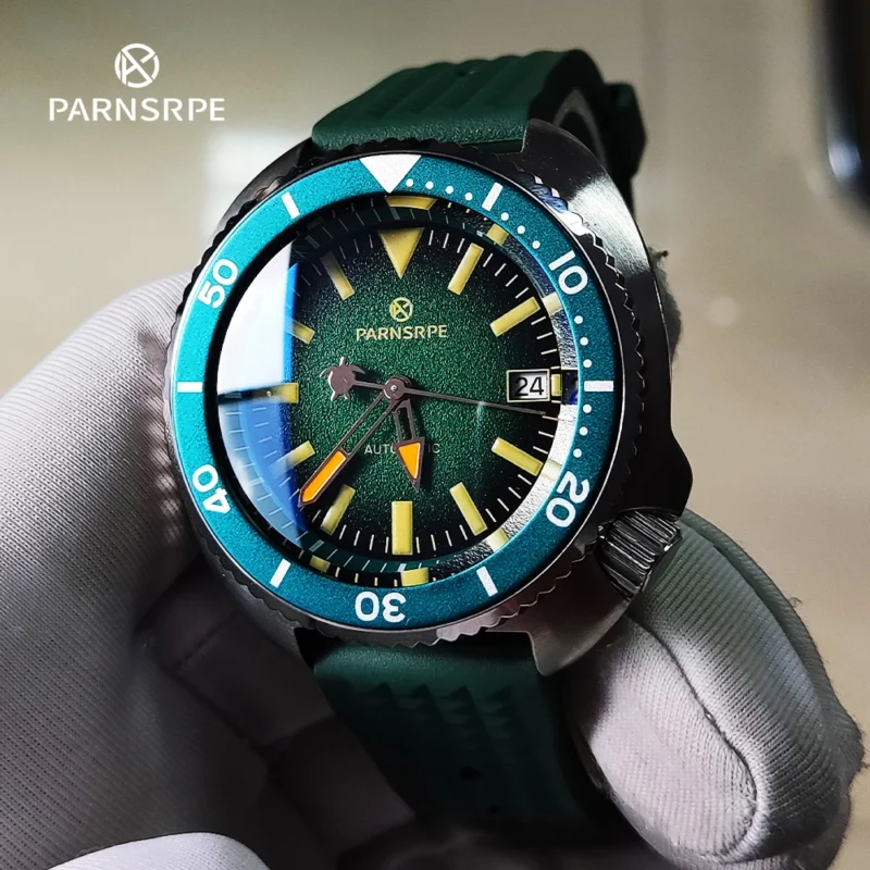 Professional Abalone Dial Automatic Dive Watch with NH35 Movement and Sapphire Crystal - Image 4