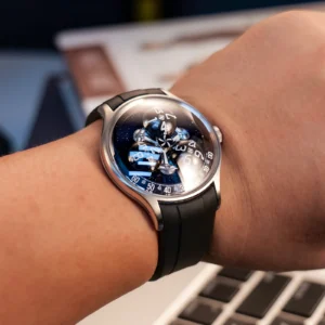 Celestial Automatic Mechanical Watch with Super Luminous Display and Stainless Steel Case