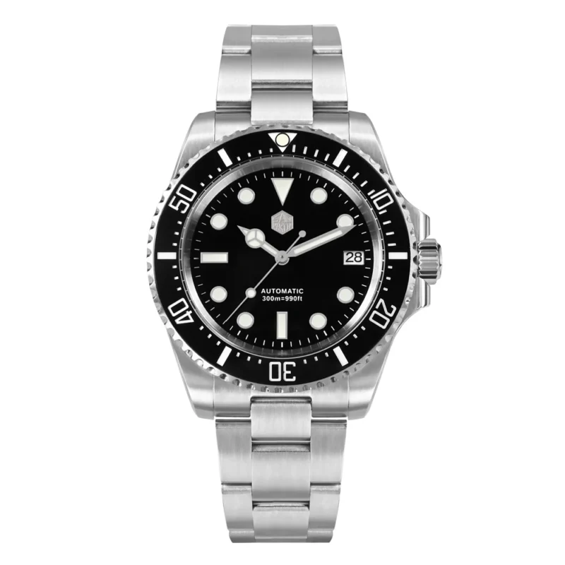 Professional Automatic Dive Watch NH35 300m Water Resistant with Sapphire Crystal and Adjustable Steel Bracelet - Image 9