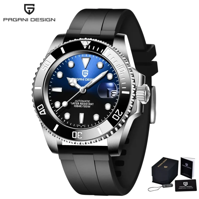 Professional Automatic Dive Watch with NH35A Movement, Sapphire Crystal and Stainless Steel Case - Image 8