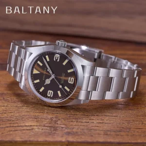 Vintage Explorer Automatic Watch with Sunburst Dial and 200M Water Resistance