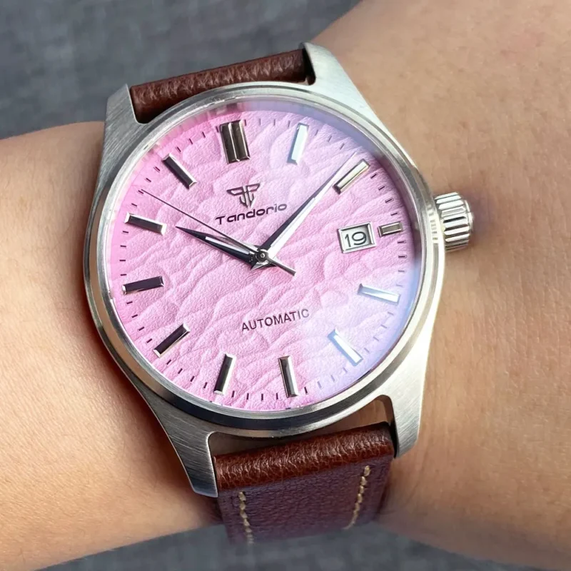 Professional Automatic Dive Watch with Sapphire Crystal and Leather Strap - Image 19