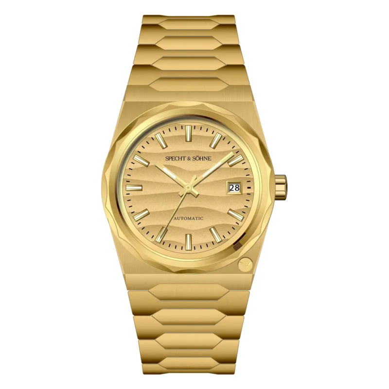 Elegant Blue Dial Automatic Watch with Sapphire Crystal and Stainless Steel Bracelet - Image 16