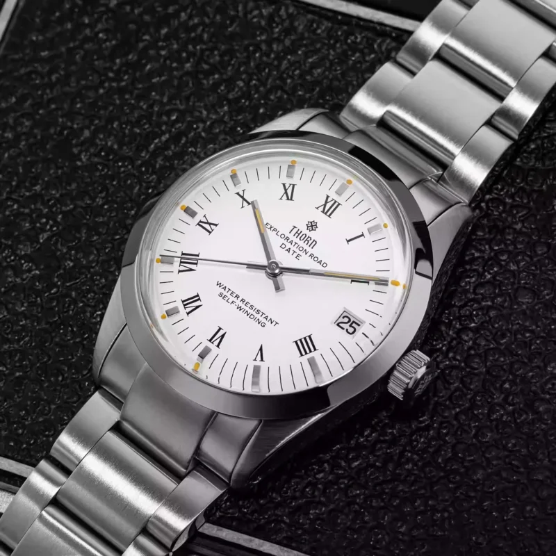 Vintage Tribute Automatic Dive Watch with Domed Sapphire Crystal and Stainless Steel Bracelet - Image 5