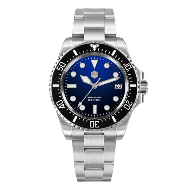 Professional Automatic Dive Watch NH35 300m Water Resistant with Sapphire Crystal and Adjustable Steel Bracelet - Image 7