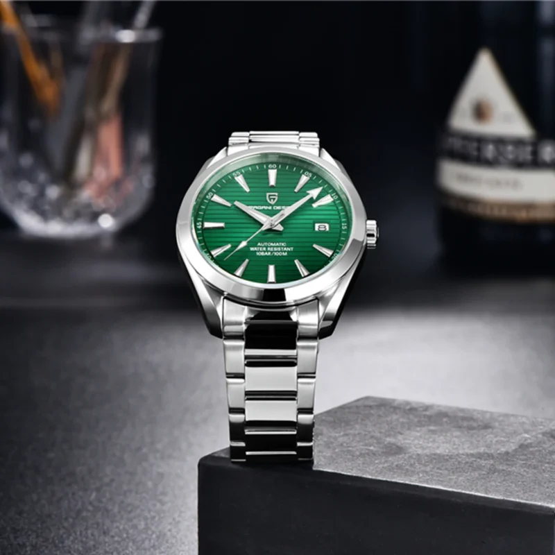 Professional Dive Automatic Watch with Sapphire Crystal and Stainless Steel Bracelet - Image 3