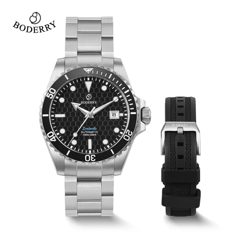 Professional Titanium Automatic Dive Watch with Sapphire Crystal and 100M Water Resistance - Image 8