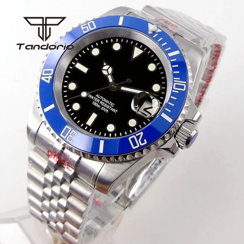 Professional Automatic Dive Watch with Sapphire Crystal and Stainless Steel Bracelet - Image 5