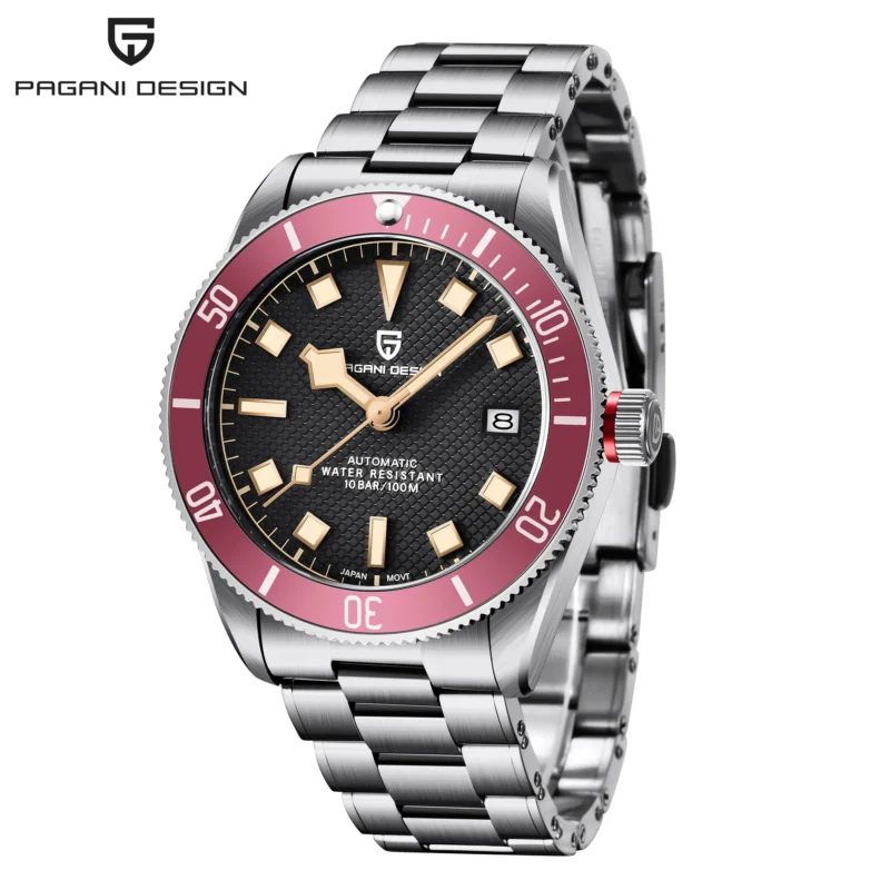 Professional Automatic Dive Watch with NH35A Movement and 100M Water Resistance - Image 9