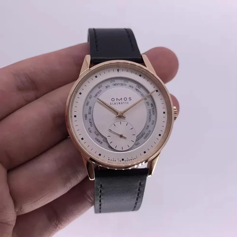 Premium Automatic Watch with Exhibition Caseback Sapphire Crystal and Leather Strap - Image 5