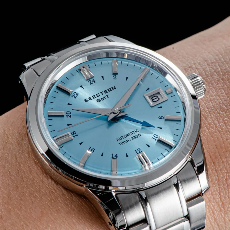 Professional GMT Automatic Dive Watch with Domed Sapphire Crystal and Stainless Steel Bracelet - Image 3