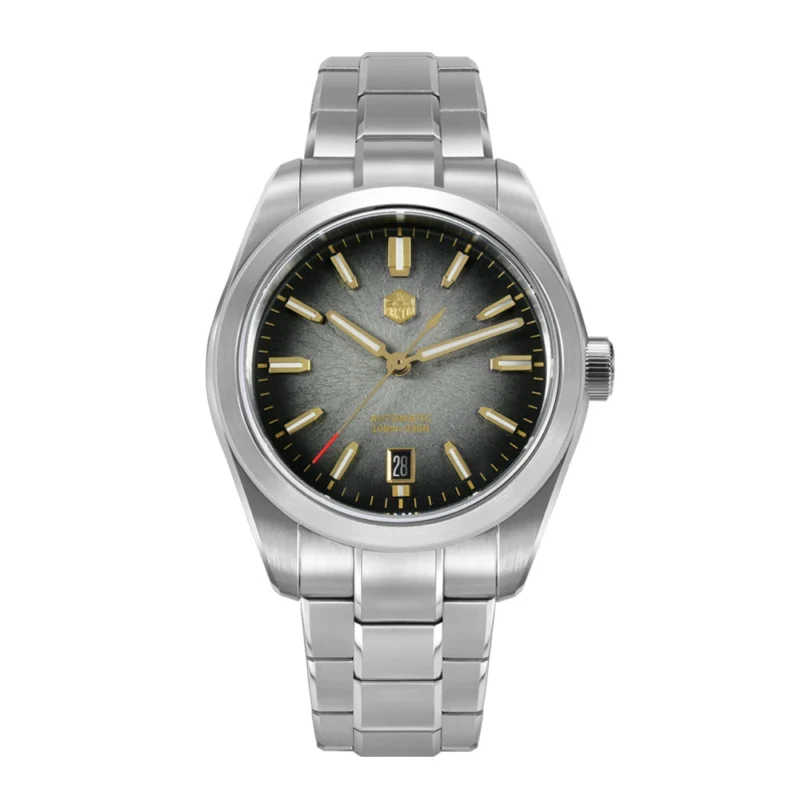 Elegant JianZhan Automatic Dress Watch with Miyota 9015 Movement and Ceramic Textured Dial - Image 15