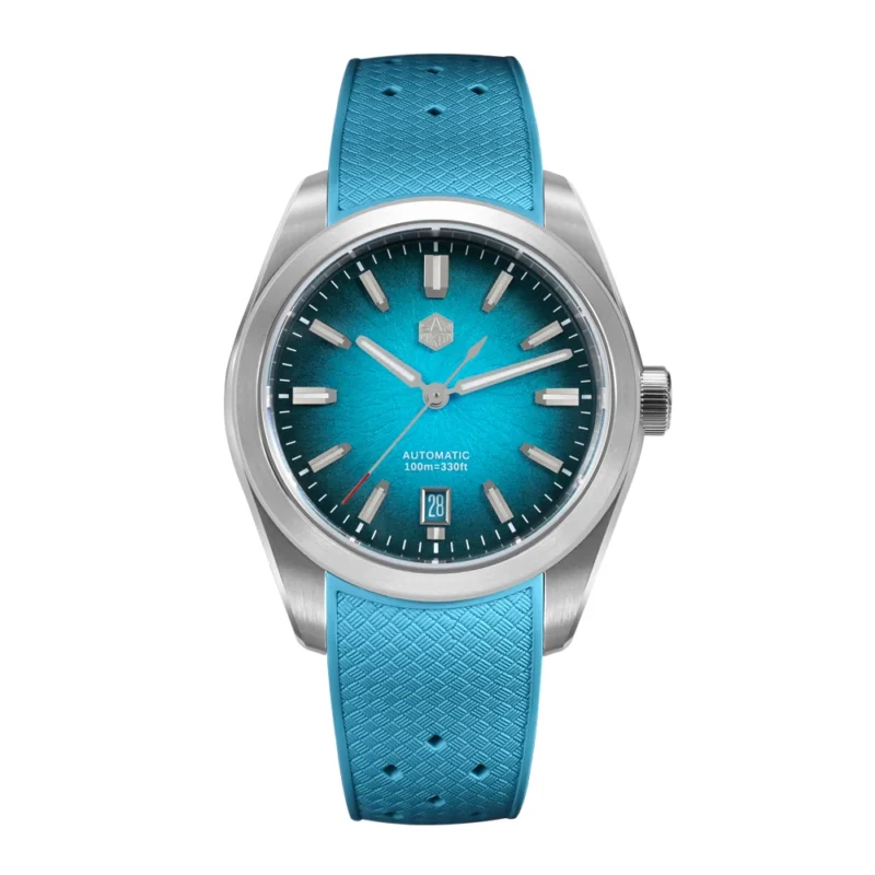 Elegant JianZhan Automatic Dress Watch with Miyota 9015 Movement and Ceramic Textured Dial - Image 19