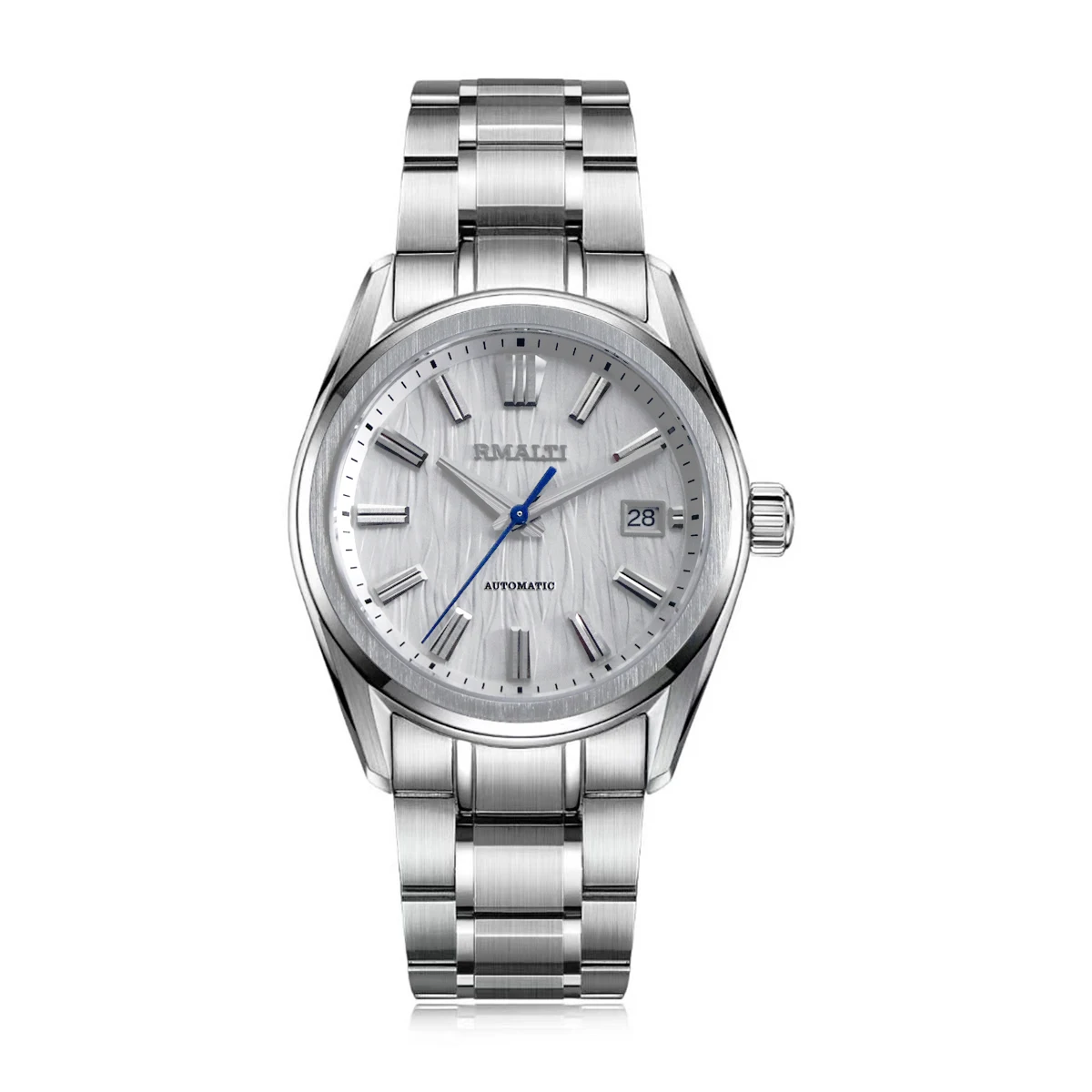 Modern watch featuring an innovative moonphase complication with detailed lunar surface