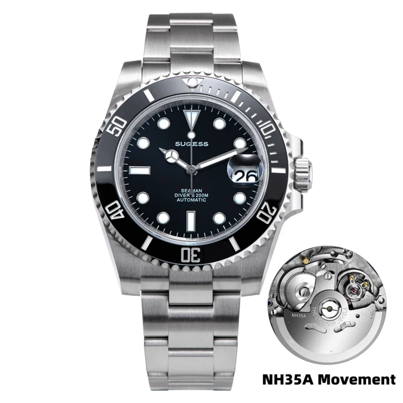 Professional Automatic Dive Watch with NH35 Movement, Ceramic Bezel and 200M Water Resistance - Image 14