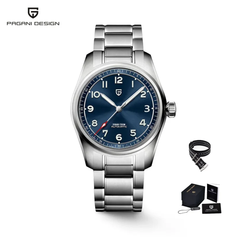 Professional Automatic Dive Watch with Sapphire Crystal and Stainless Steel Bracelet - Image 19