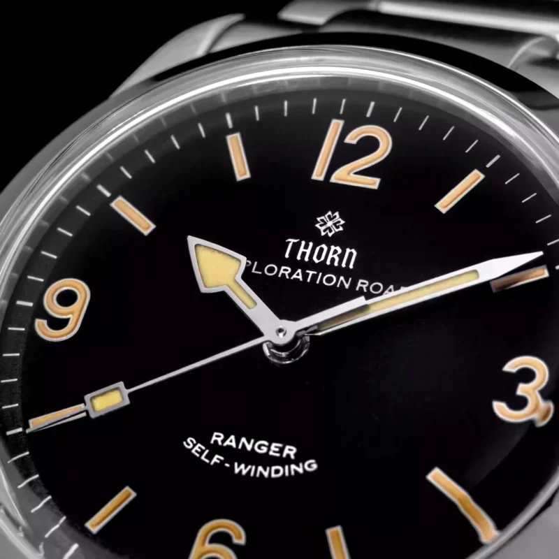 Vintage Tribute Automatic 34mm Watch with Domed Sapphire Crystal and Stainless Steel Bracelet - Image 5