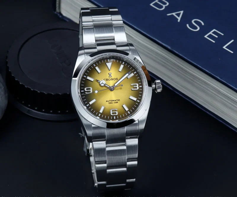 Explorer Automatic Dive Watch with Sapphire Crystal and 316L Stainless Steel Bracelet - Image 2
