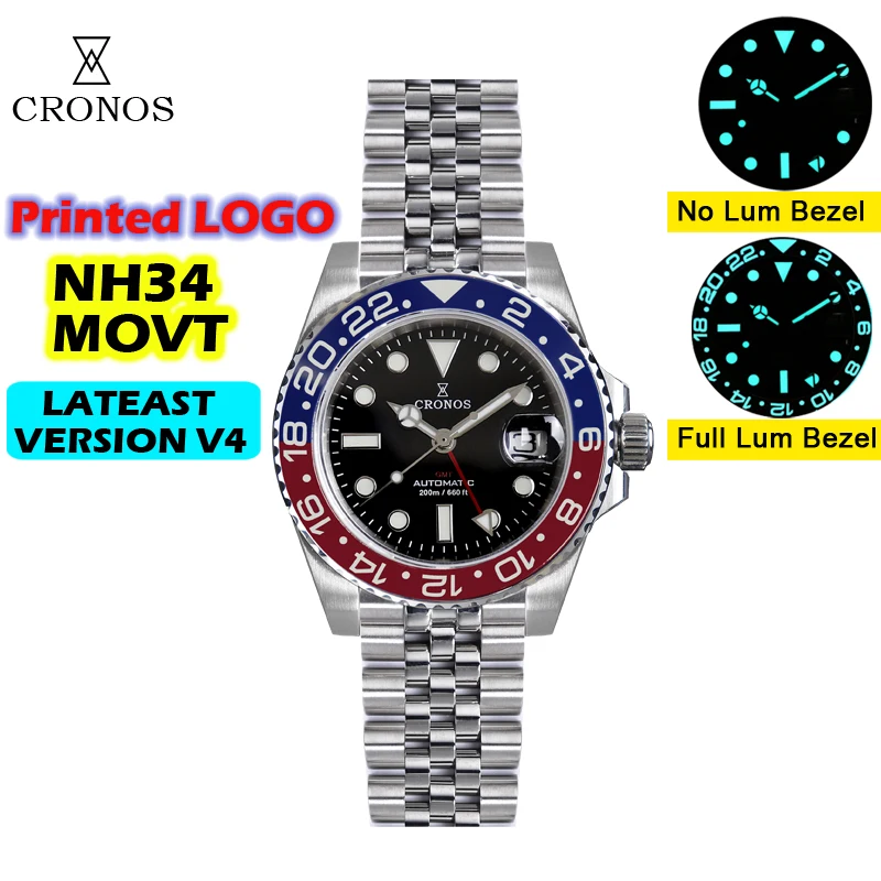 Professional GMT pilot watch with multi-timezone tracking capabilities developed for aviation needs