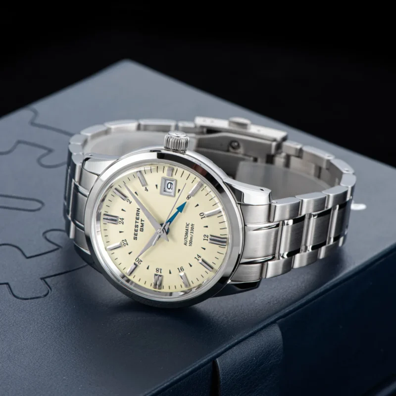 Professional GMT Automatic Watch with NH34 Movement, Domed Sapphire Crystal and Stainless Steel Bracelet - Image 5