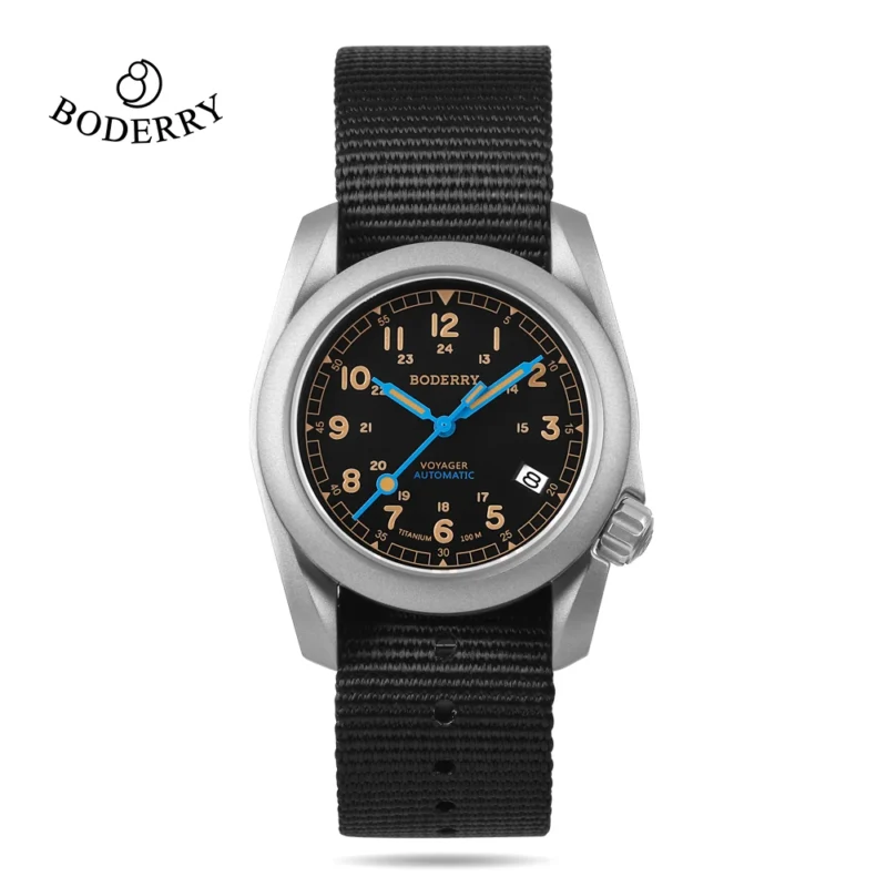 Voyager Bronze Field Automatic Watch with Sapphire Crystal and Leather Strap - Image 19