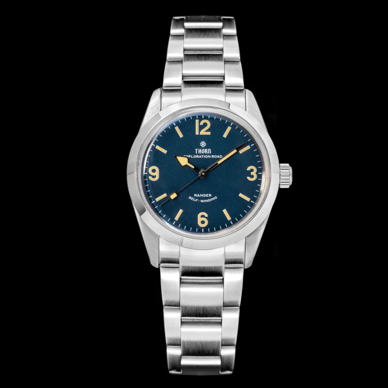 Vintage Tribute Automatic 34mm Watch with Domed Sapphire Crystal and Stainless Steel Bracelet - Image 10