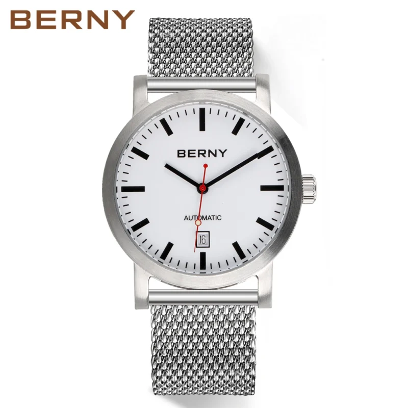 Swiss Railway Classic Automatic Watch with Complete Calendar and Sapphire Crystal - Image 8