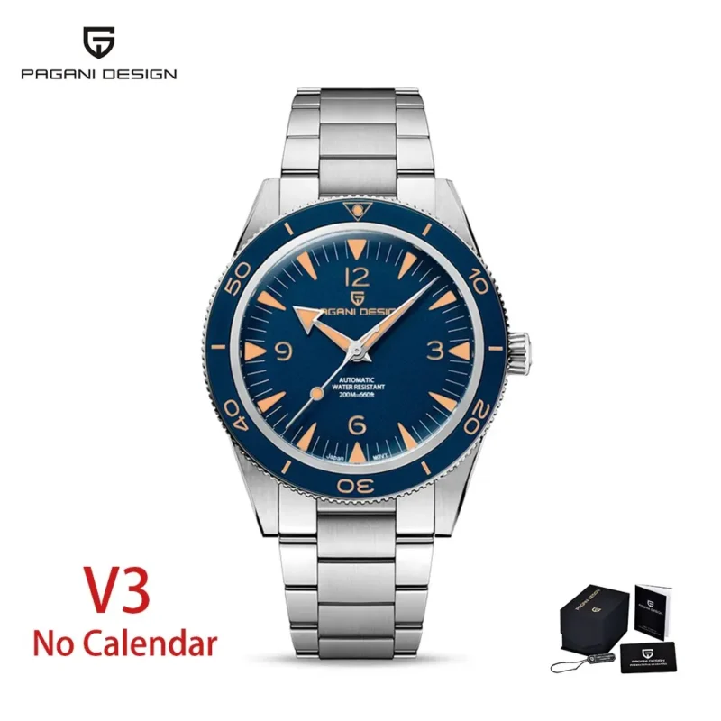 Professional Automatic Dive Watch with Sapphire Crystal and 200m Water Resistance - Image 8