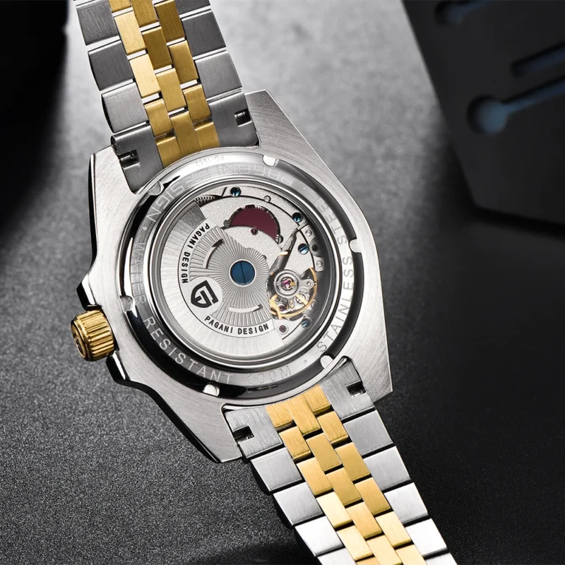 GMT Automatic Dive Watch with Sapphire Crystal and Stainless Steel Bracelet - Image 3