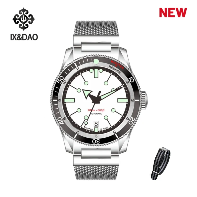 Premium Automatic Dive Watch with PT5000 Movement and Sapphire Crystal on Stainless Steel Bracelet - Image 11