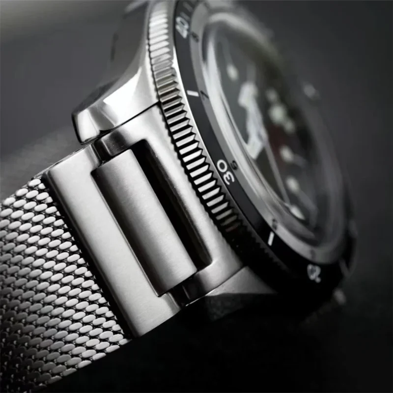 Premium Automatic Dive Watch with PT5000 Movement and Sapphire Crystal on Stainless Steel Bracelet - Image 3