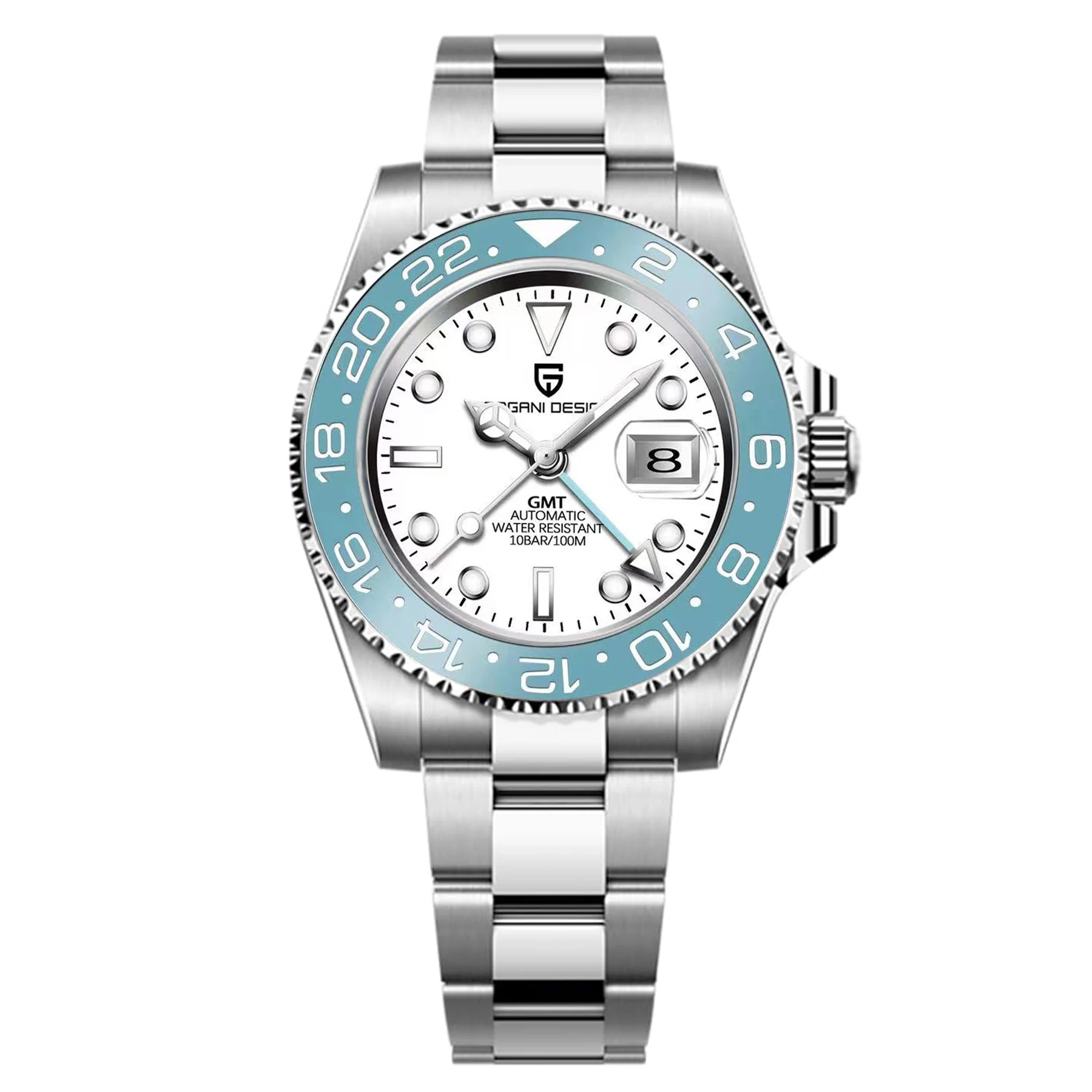 Titanium watch with visible oxide layer showing unique matte finish and color