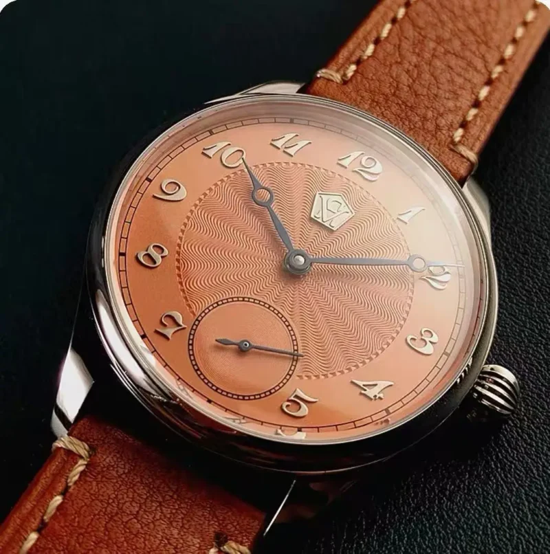 Premium Micro Rotor Manual Wind Watch with Stainless Steel Case and Arabic Numerals - Image 7