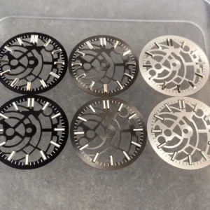 Skeleton Open Heart Automatic Watch Dial 29mm for NH35 with Brass Construction