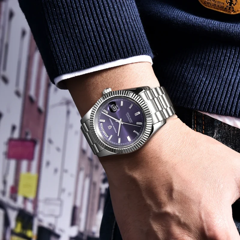 Professional Automatic Dive Watch with Sapphire Crystal and Stainless Steel Bracelet - Image 2