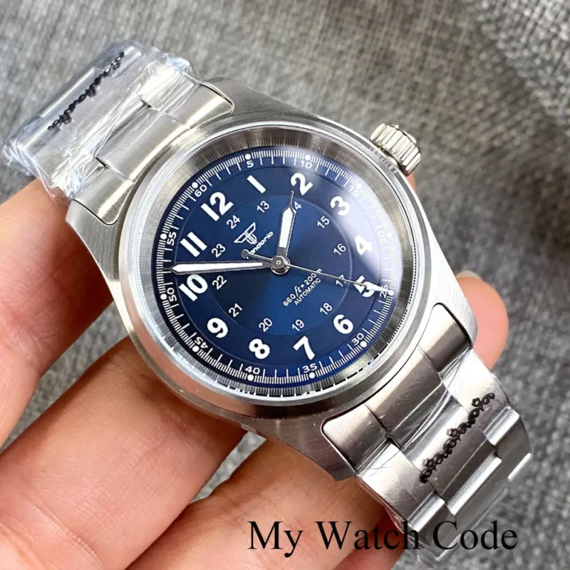 Field Automatic Watch NH35 Movement 200m Dive Watch 36mm Sapphire Crystal Stainless Steel - Image 9