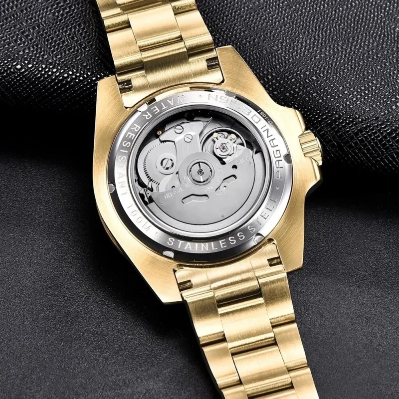 Professional Automatic Dive Watch with Sapphire Crystal and Stainless Steel Bracelet - Image 6