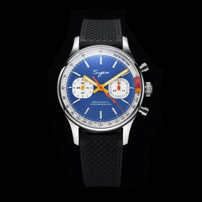 Pilot Chronograph Mechanical Watch with Swan Neck Movement and Sapphire Crystal - Image 17