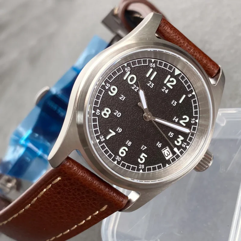 Vintage Field Automatic Dive Watch NH35AA Movement Stainless Steel Sapphire Crystal Watch with Date Display - Image 15