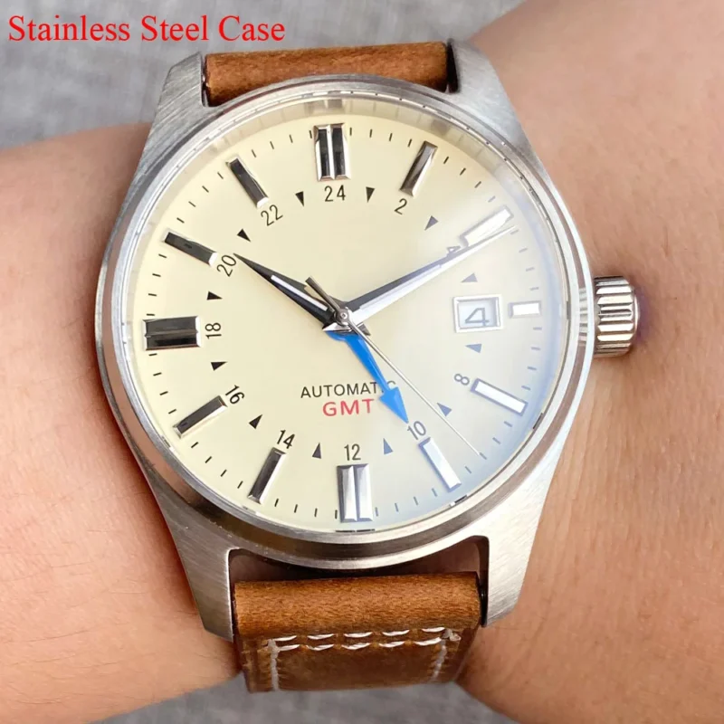 Professional GMT Dive Automatic Watch with Titanium Case and Sapphire Crystal - Image 8