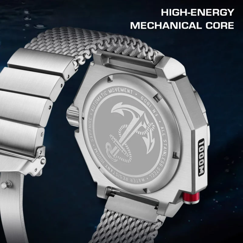 FeelNever Luxury Automatic Mechanical Watch with Complete Calendar and 100m Water Resistance - Image 6