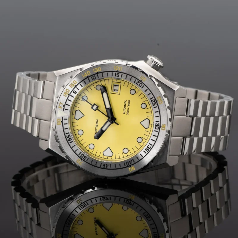 Professional Automatic Dive Watch with Ceramic Bezel and Jubilee Bracelet - Image 7