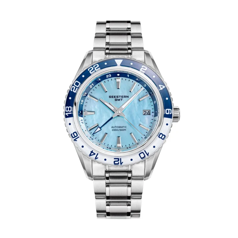 Professional GMT Dive Watch Automatic NH34 Movement with Sapphire Crystal and Stainless Steel Bracelet - Image 8