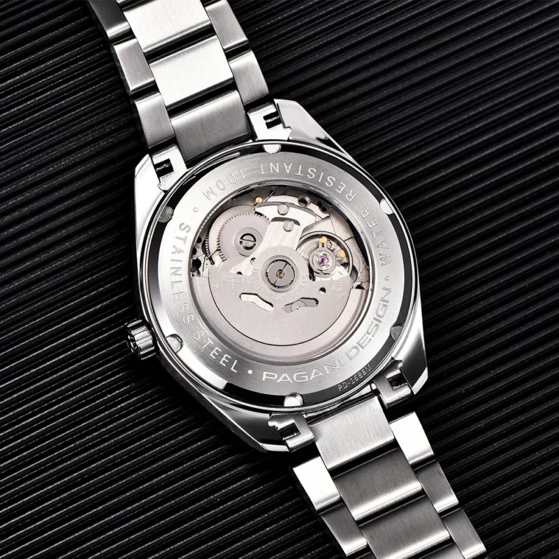 Professional Dive Automatic Watch with Sapphire Crystal and Stainless Steel Bracelet - Image 5