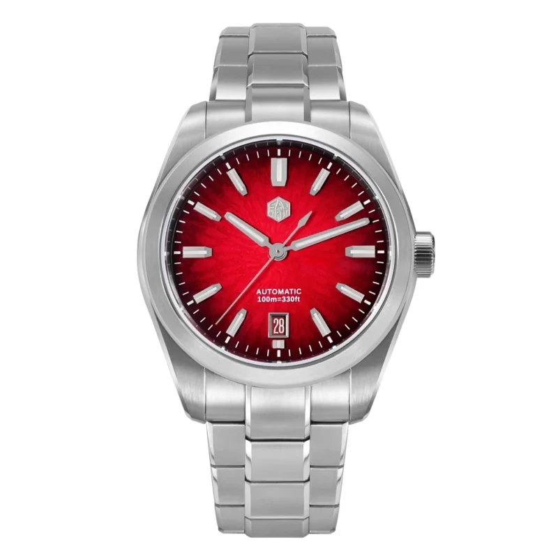 JianZhan Gada Automatic Dress Watch 39mm Sapphire Crystal Stainless Steel Miyota 9015 Mechanical Watch with Gradient Enamel Dial - Image 9