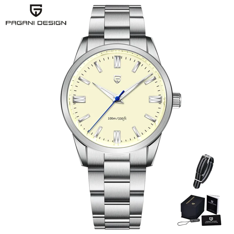 Professional Automatic Dive Watch with Sapphire Crystal and Stainless Steel Bracelet - Image 13