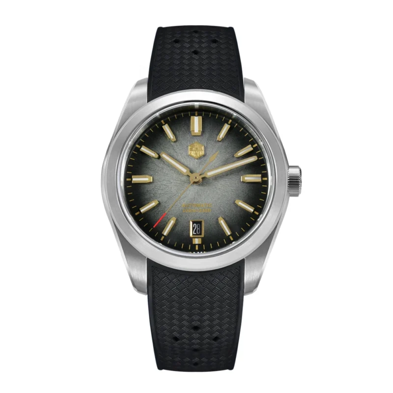 Elegant JianZhan Automatic Dress Watch with Miyota 9015 Movement and Ceramic Textured Dial - Image 18