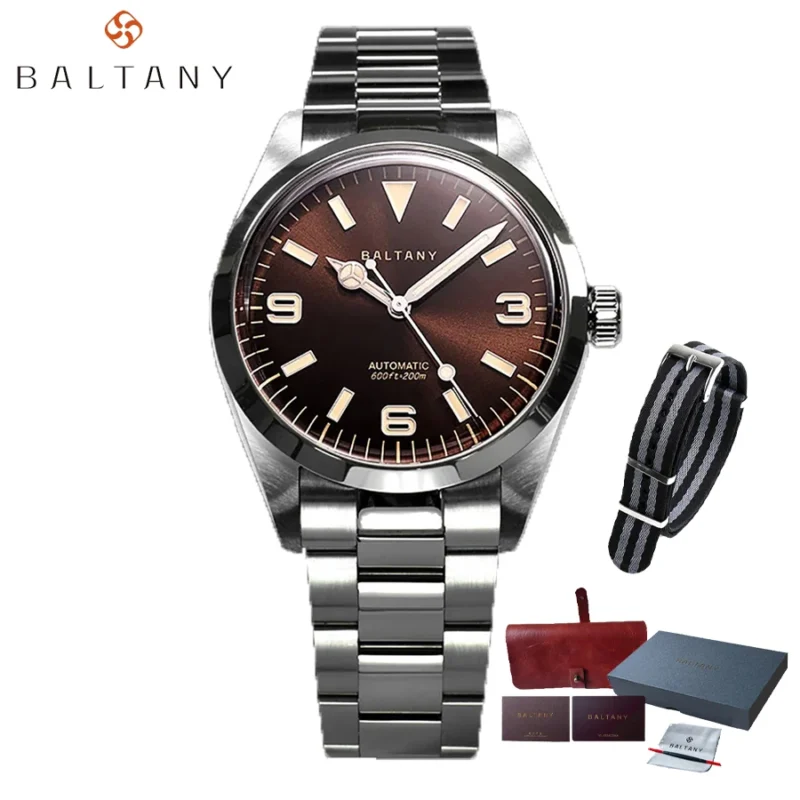 Professional Explorer Automatic Dive Watch with Sapphire Crystal and Stainless Steel Bracelet - Image 8