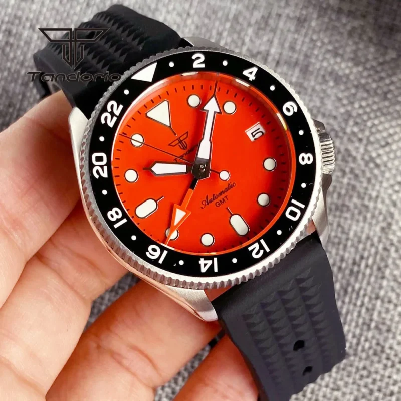 Professional GMT Automatic Dive Watch with NH34A Movement and Sapphire Crystal - Image 9